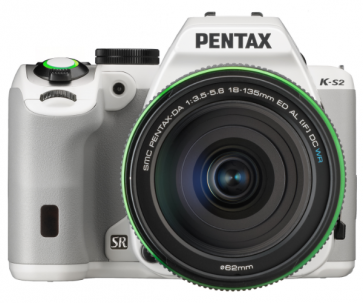 Aparat foto DSLR Pentax K-S2 White + DA 18-135mm WR 